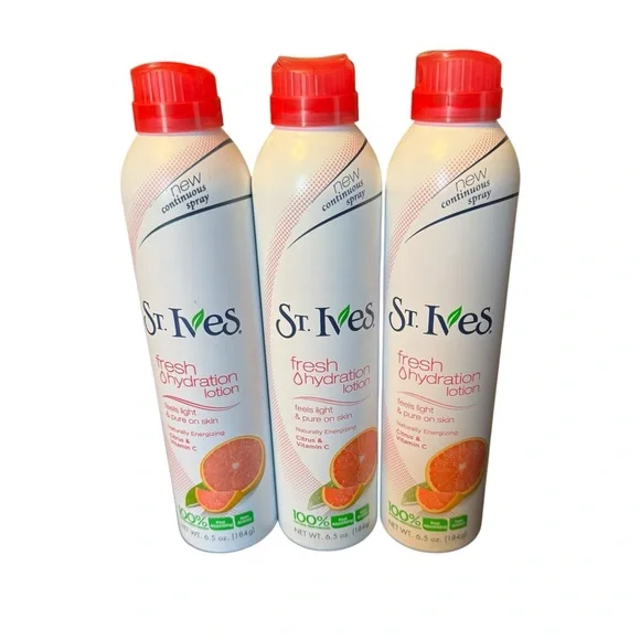 St. Ives Fresh Hydration Lotion Spray Trio - Picture 3 of 6